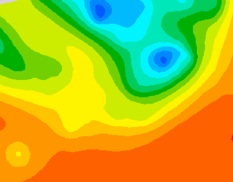 GDPS 500 millibar geopotential height 156 hour forecast chart for Canada based on 2025/07/01 0000Z data