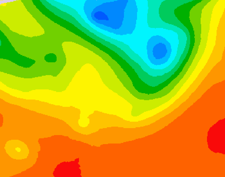 GDPS 500 millibar geopotential height 168 hour forecast chart for Canada based on 2025/07/01 0000Z data