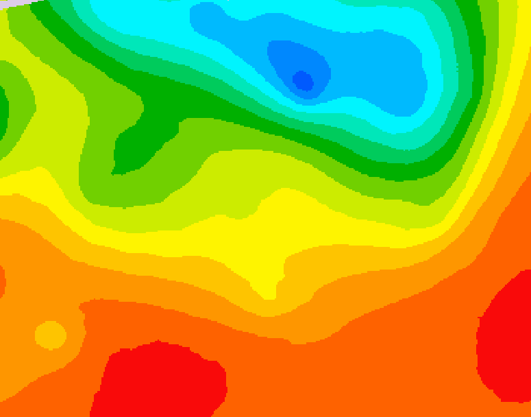 GDPS 500 millibar geopotential height 192 hour forecast chart for Canada based on 2025/07/01 0000Z data