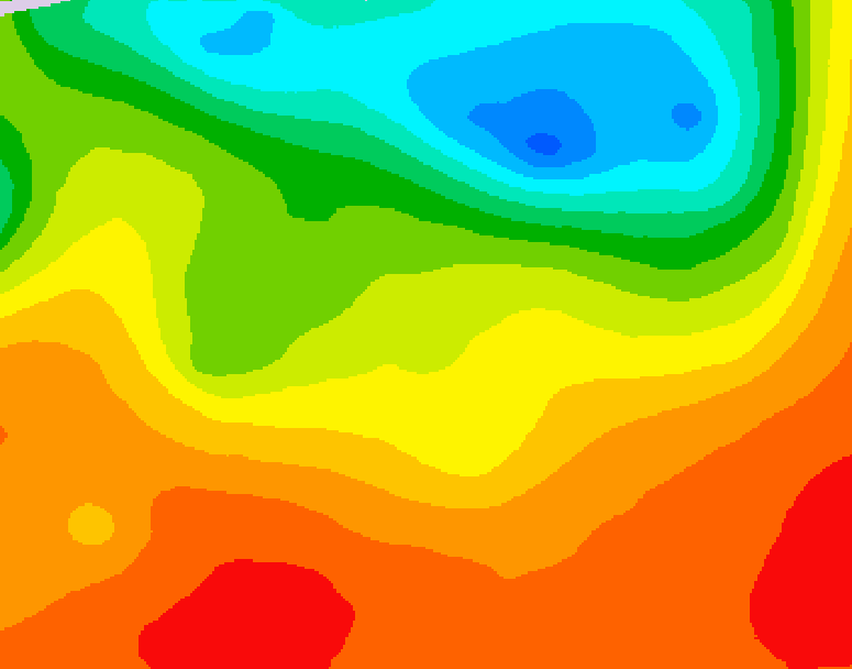 GDPS 500 millibar geopotential height 204 hour forecast chart for Canada based on 2025/07/01 0000Z data