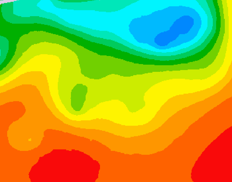 GDPS 500 millibar geopotential height 216 hour forecast chart for Canada based on 2025/07/01 0000Z data