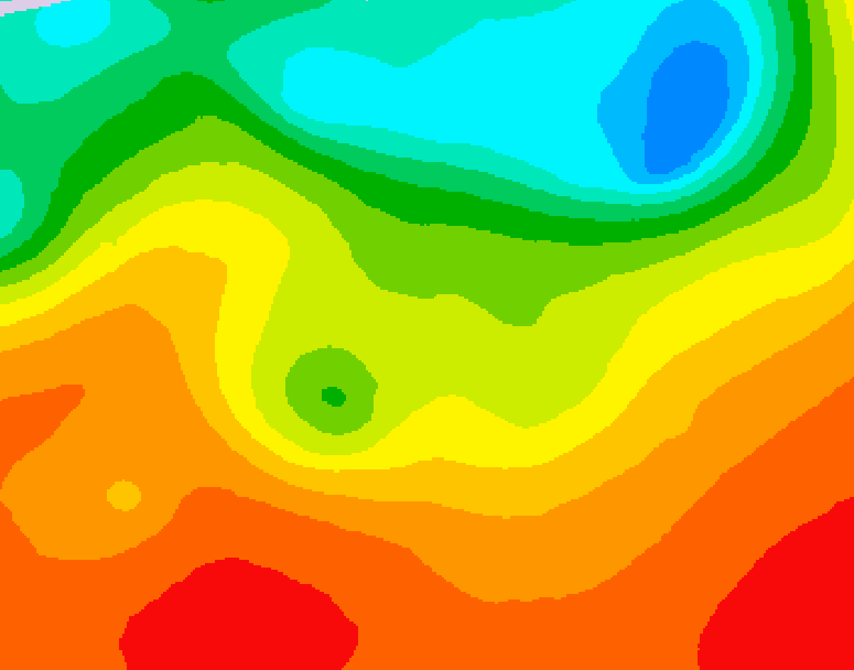 GDPS 500 millibar geopotential height 228 hour forecast chart for Canada based on 2025/07/01 0000Z data
