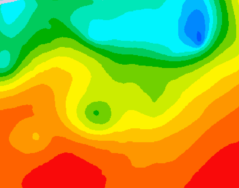 GDPS 500 millibar geopotential height 234 hour forecast chart for Canada based on 2025/07/01 0000Z data