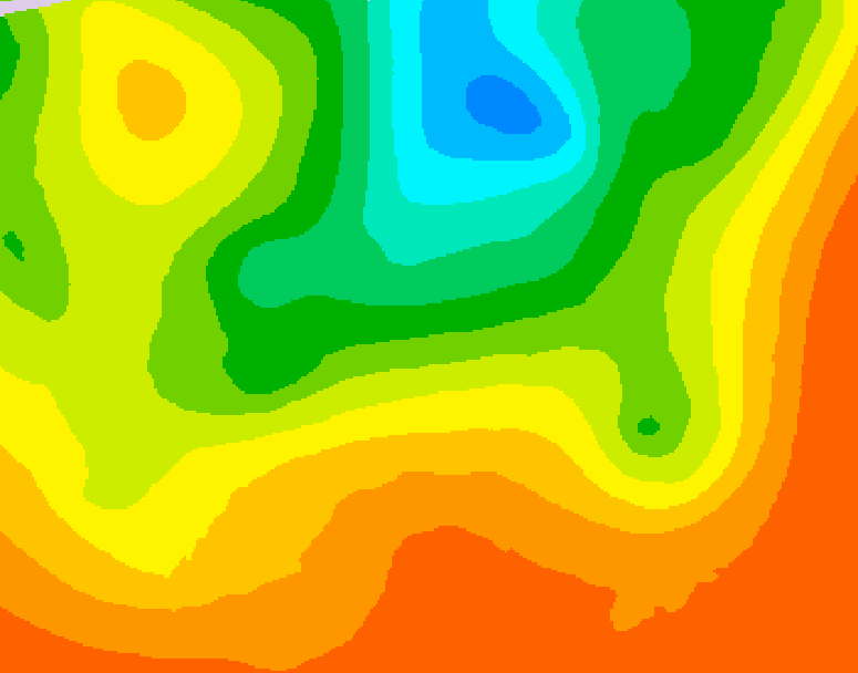 GDPS 500 millibar geopotential height 072 hour forecast chart for Canada based on 2025/07/01 1200Z data
