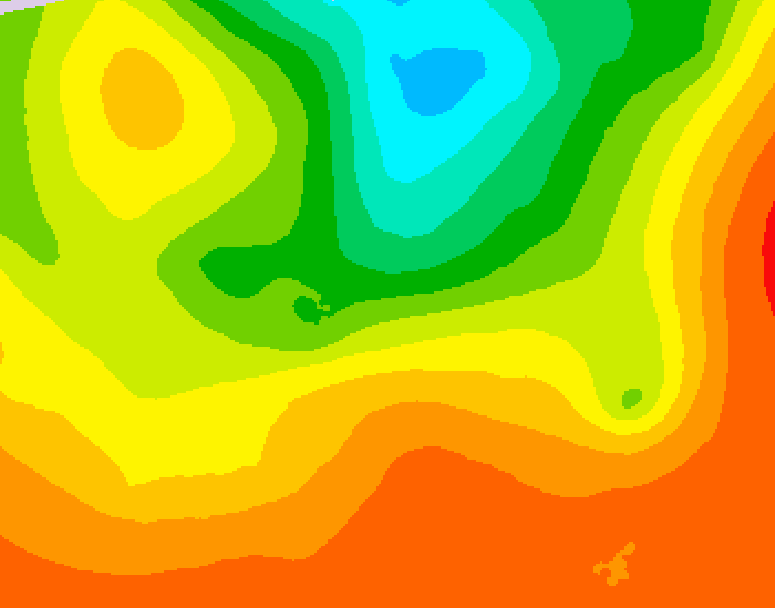 GDPS 500 millibar geopotential height 084 hour forecast chart for Canada based on 2025/07/01 1200Z data