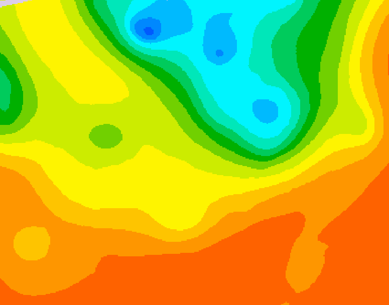 GDPS 500 millibar geopotential height 120 hour forecast chart for Canada based on 2025/07/01 1200Z data
