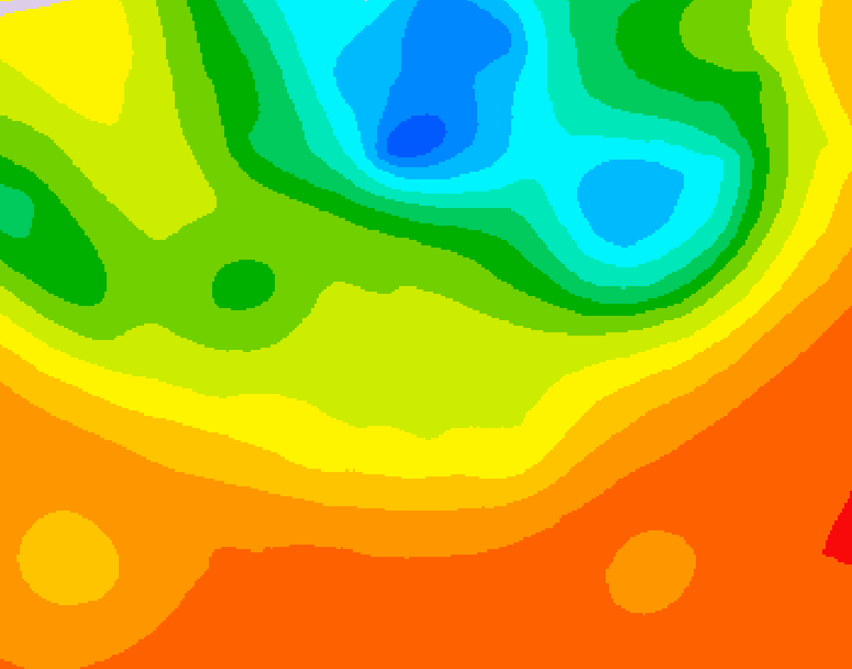 GDPS 500 millibar geopotential height 144 hour forecast chart for Canada based on 2025/07/01 1200Z data
