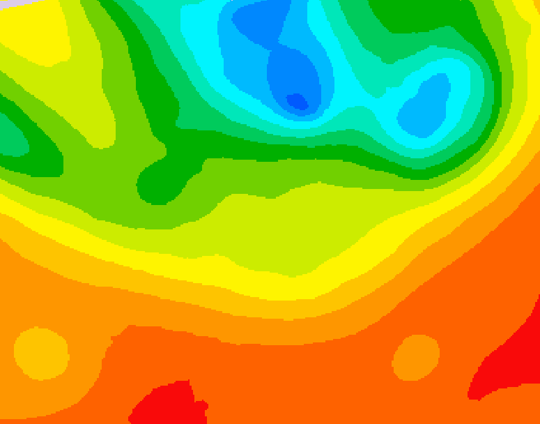 GDPS 500 millibar geopotential height 156 hour forecast chart for Canada based on 2025/07/01 1200Z data