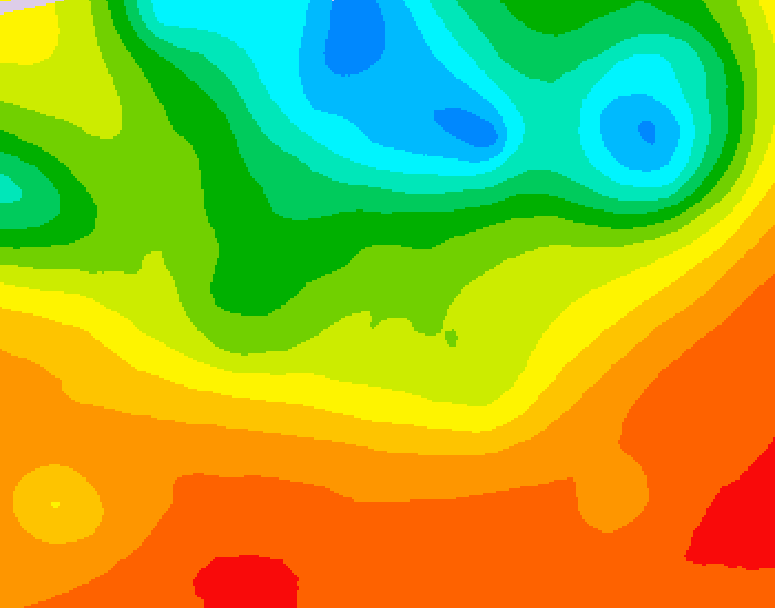 GDPS 500 millibar geopotential height 168 hour forecast chart for Canada based on 2025/07/01 1200Z data