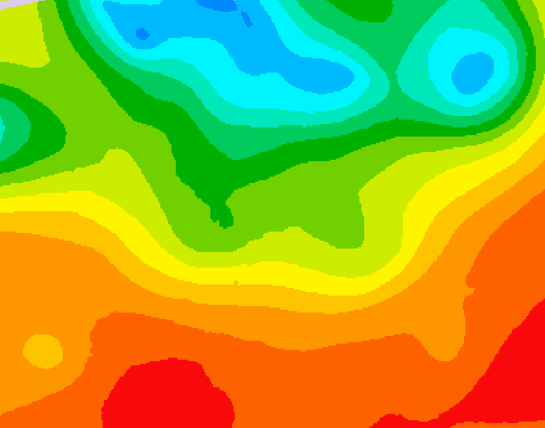 GDPS 500 millibar geopotential height 180 hour forecast chart for Canada based on 2025/07/01 1200Z data
