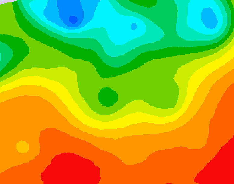 GDPS 500 millibar geopotential height 192 hour forecast chart for Canada based on 2025/07/01 1200Z data