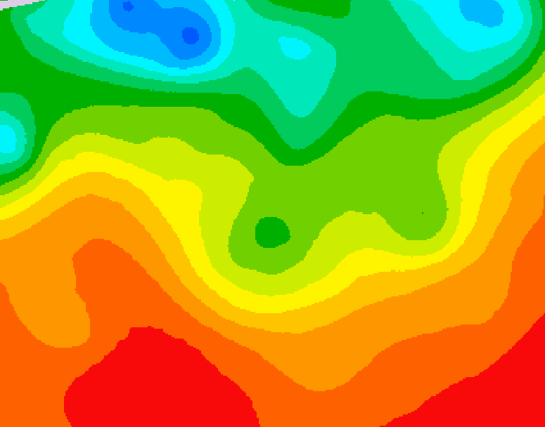 GDPS 500 millibar geopotential height 204 hour forecast chart for Canada based on 2025/07/01 1200Z data