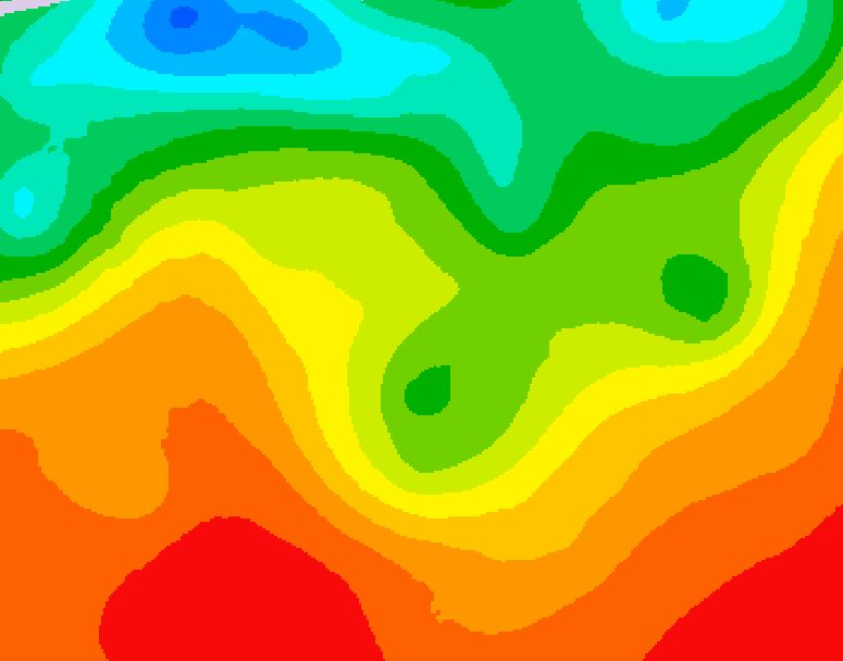 GDPS 500 millibar geopotential height 216 hour forecast chart for Canada based on 2025/07/01 1200Z data
