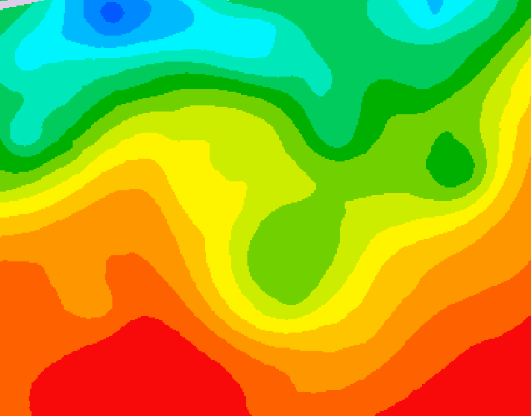 GDPS 500 millibar geopotential height 222 hour forecast chart for Canada based on 2025/07/01 1200Z data