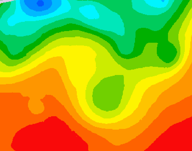 GDPS 500 millibar geopotential height 228 hour forecast chart for Canada based on 2025/07/01 1200Z data