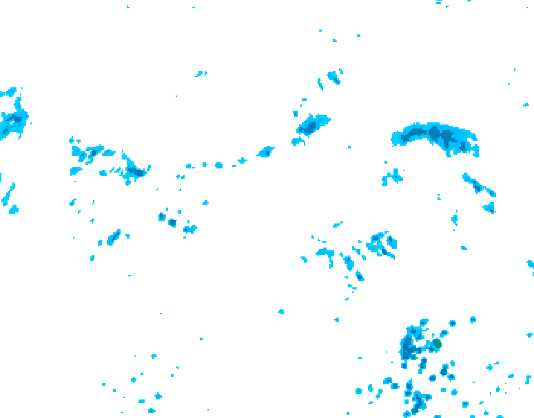 GDPS precipitation 030 hour forecast chart for Canada based on 2025/07/01 1200Z data