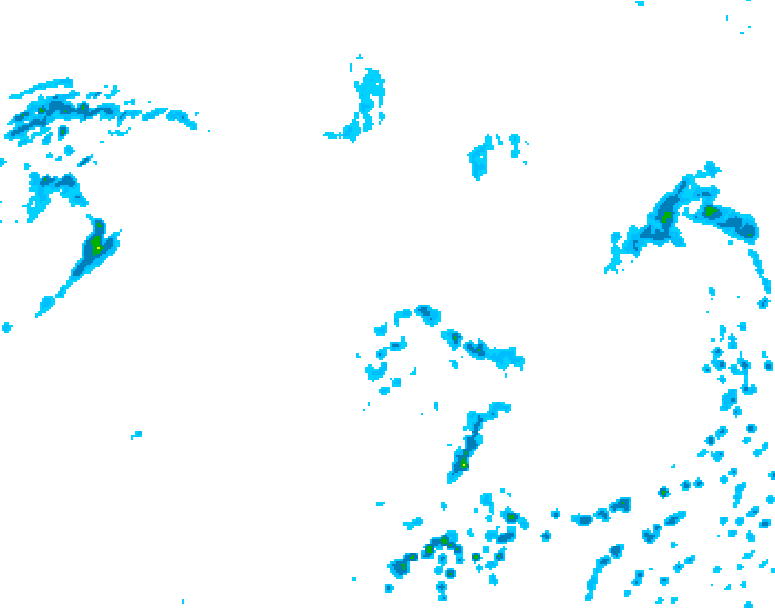 GDPS precipitation 216 hour forecast chart for Canada based on 2025/07/01 1200Z data