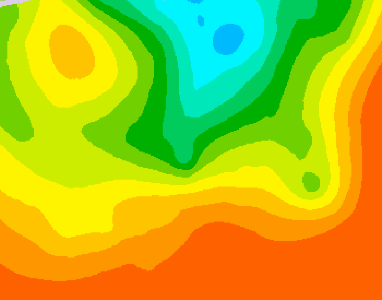 GDPS 500 millibar geopotential height 072 hour forecast chart for Canada based on 2025/07/02 0000Z data