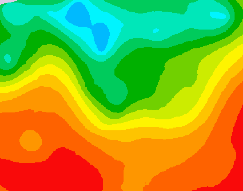 GDPS 500 millibar geopotential height 210 hour forecast chart for Canada based on 2025/07/02 0000Z data