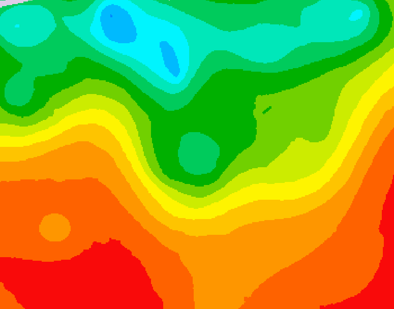 GDPS 500 millibar geopotential height 216 hour forecast chart for Canada based on 2025/07/02 0000Z data