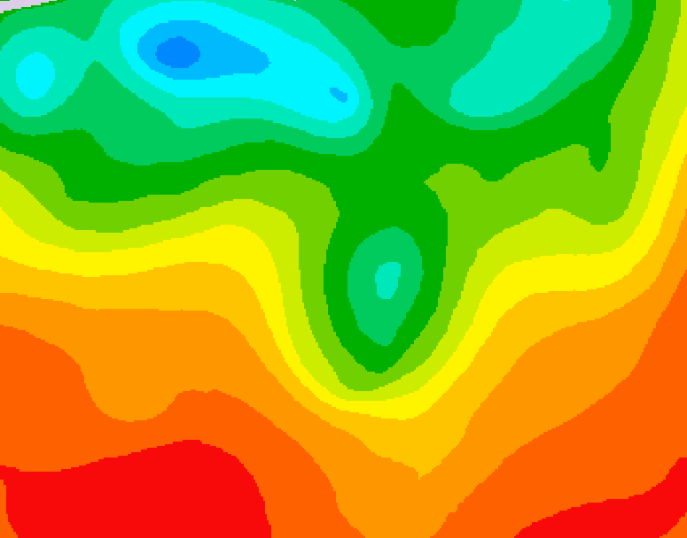 GDPS 500 millibar geopotential height 234 hour forecast chart for Canada based on 2025/07/02 0000Z data