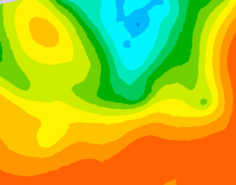 GDPS 500 millibar geopotential height 072 hour forecast chart for Canada based on 2025/07/02 1200Z data