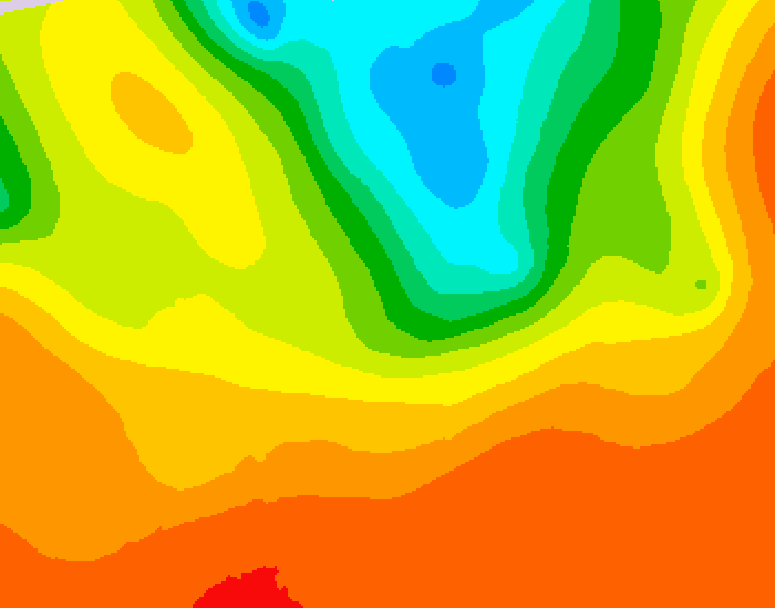 GDPS 500 millibar geopotential height 084 hour forecast chart for Canada based on 2025/07/02 1200Z data