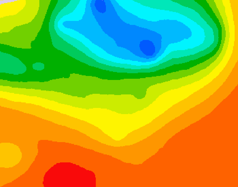 GDPS 500 millibar geopotential height 144 hour forecast chart for Canada based on 2025/07/02 1200Z data