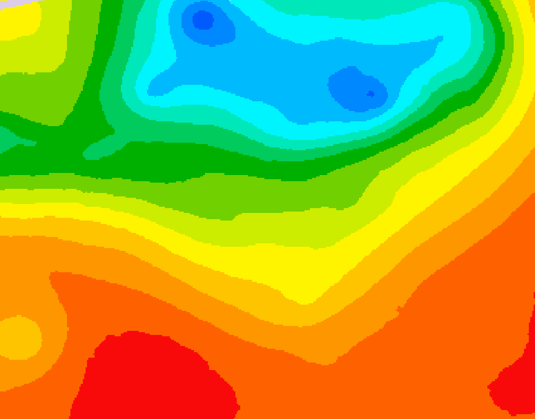 GDPS 500 millibar geopotential height 156 hour forecast chart for Canada based on 2025/07/02 1200Z data