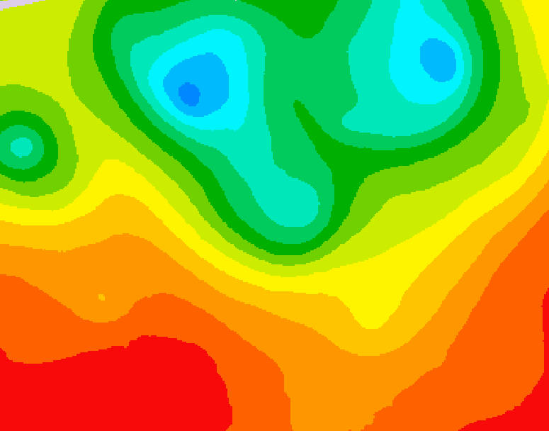 GDPS 500 millibar geopotential height 204 hour forecast chart for Canada based on 2025/07/02 1200Z data