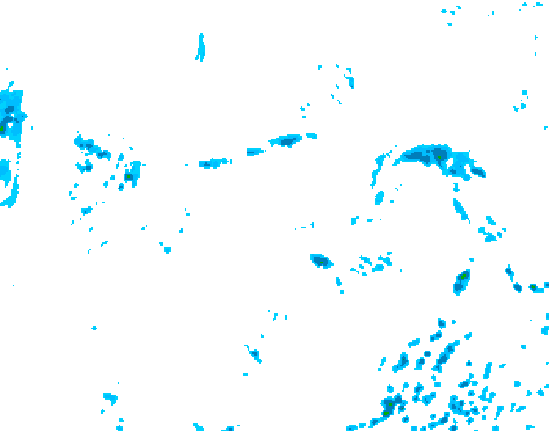 GDPS precipitation 012 hour forecast chart for Canada based on 2025/07/02 0000Z data