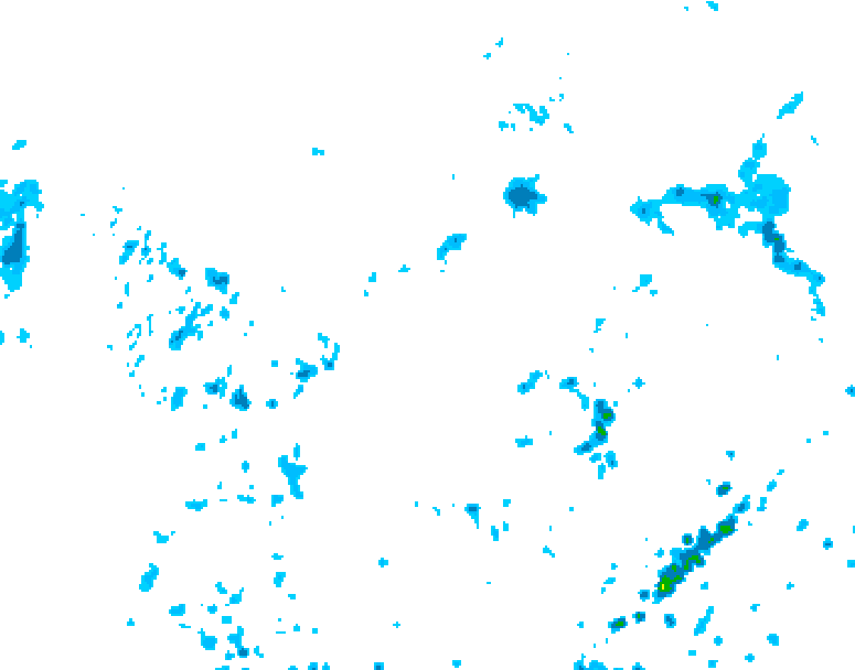 GDPS precipitation 012 hour forecast chart for Canada based on 2025/07/02 1200Z data
