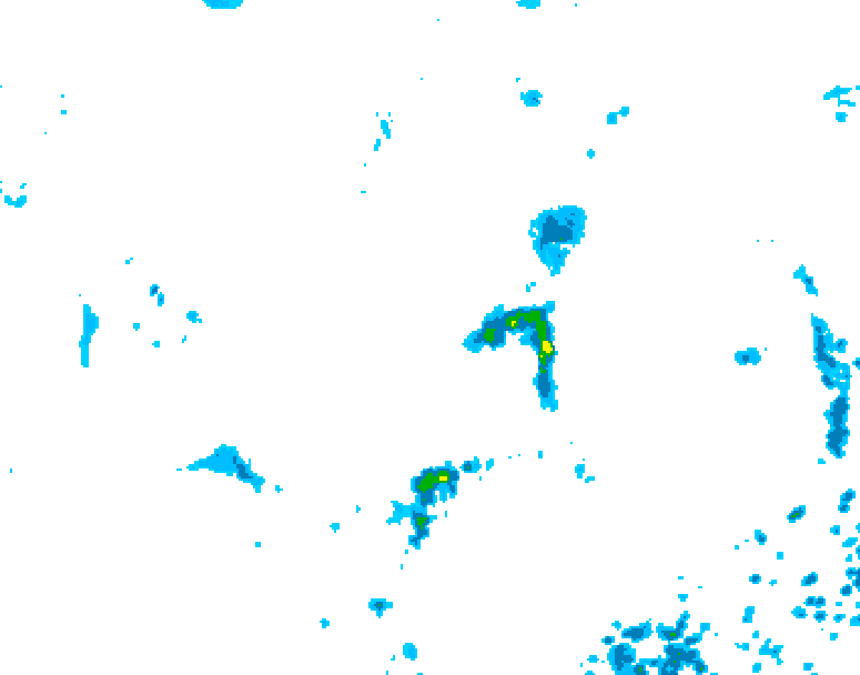 GDPS precipitation 072 hour forecast chart for Canada based on 2025/07/02 1200Z data
