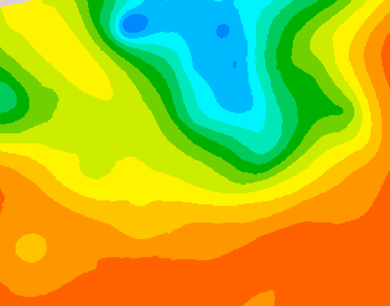 GDPS 500 millibar geopotential height 084 hour forecast chart for Canada based on 2025/07/03 0000Z data