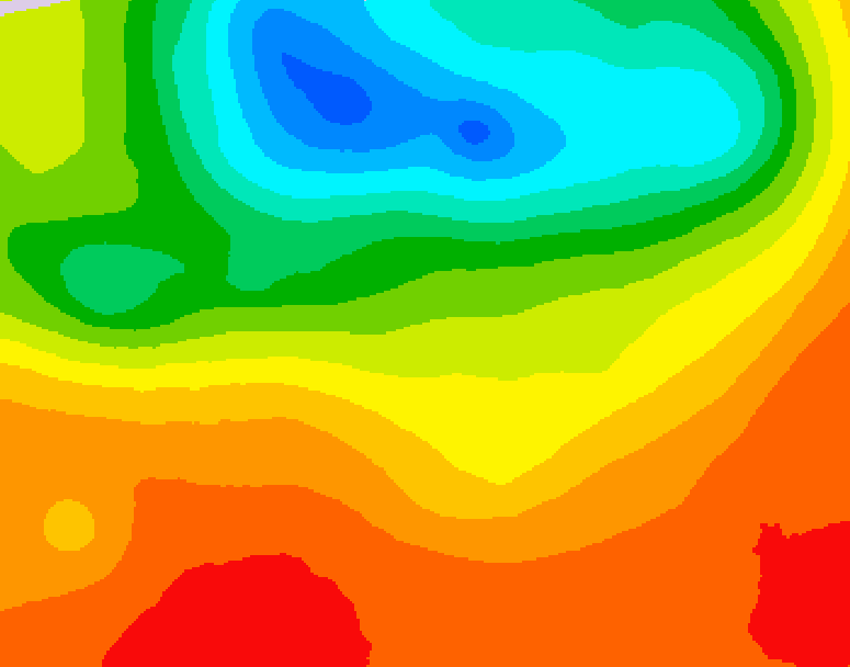 GDPS 500 millibar geopotential height 144 hour forecast chart for Canada based on 2025/07/03 0000Z data