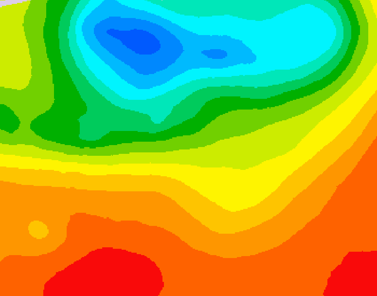GDPS 500 millibar geopotential height 156 hour forecast chart for Canada based on 2025/07/03 0000Z data