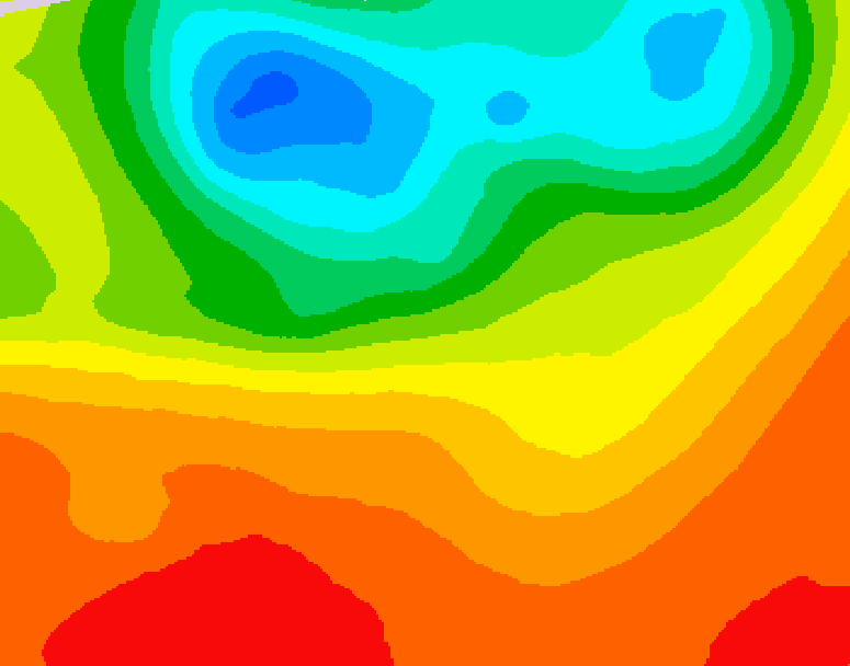 GDPS 500 millibar geopotential height 168 hour forecast chart for Canada based on 2025/07/03 0000Z data