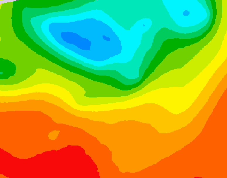 GDPS 500 millibar geopotential height 192 hour forecast chart for Canada based on 2025/07/03 0000Z data