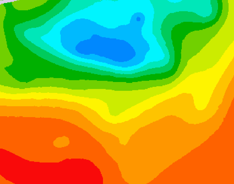 GDPS 500 millibar geopotential height 210 hour forecast chart for Canada based on 2025/07/03 0000Z data