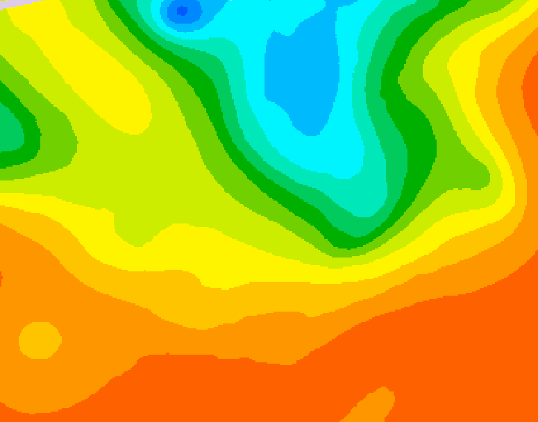 GDPS 500 millibar geopotential height 072 hour forecast chart for Canada based on 2025/07/03 1200Z data