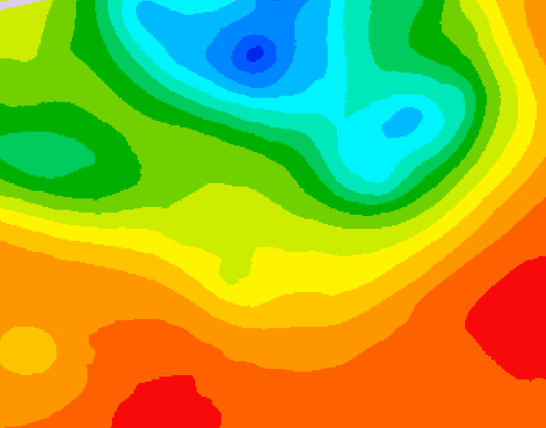 GDPS 500 millibar geopotential height 108 hour forecast chart for Canada based on 2025/07/03 1200Z data