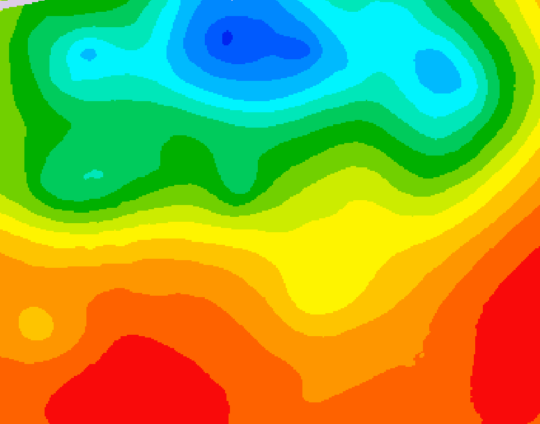 GDPS 500 millibar geopotential height 144 hour forecast chart for Canada based on 2025/07/03 1200Z data