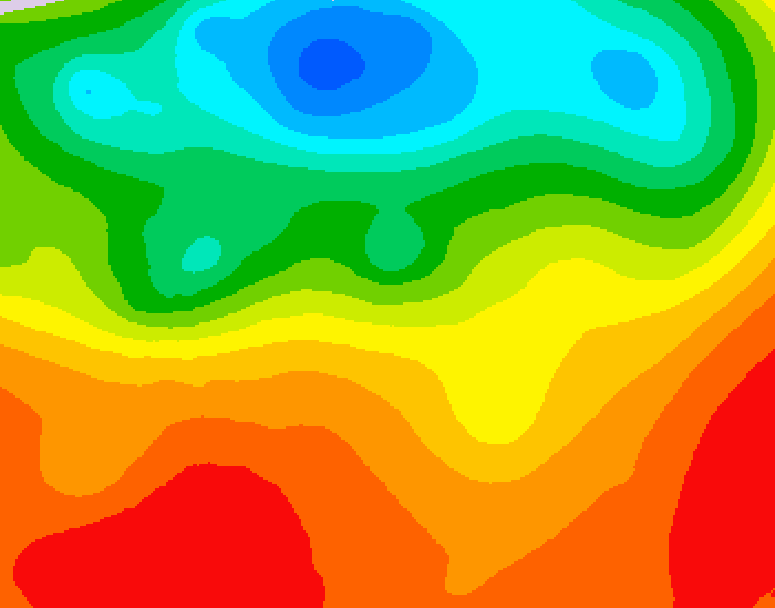 GDPS 500 millibar geopotential height 156 hour forecast chart for Canada based on 2025/07/03 1200Z data