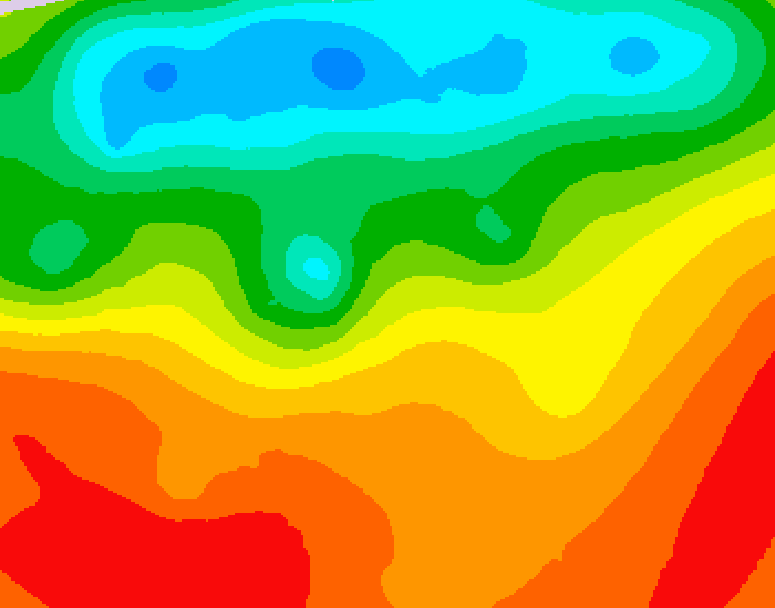 GDPS 500 millibar geopotential height 180 hour forecast chart for Canada based on 2025/07/03 1200Z data