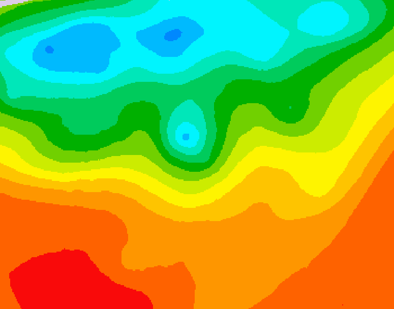 GDPS 500 millibar geopotential height 198 hour forecast chart for Canada based on 2025/07/03 1200Z data