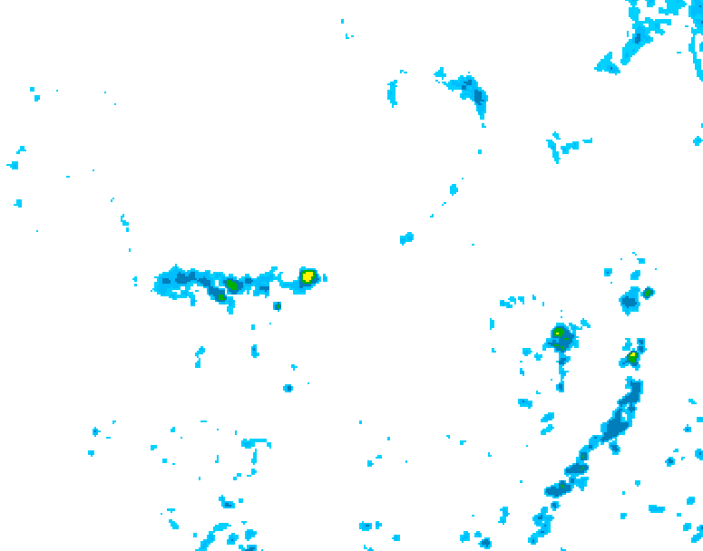 GDPS precipitation 024 hour forecast chart for Canada based on 2025/07/03 0000Z data