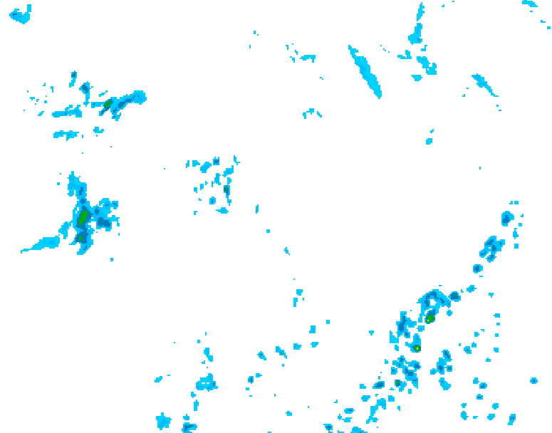 GDPS precipitation 132 hour forecast chart for Canada based on 2025/07/03 1200Z data