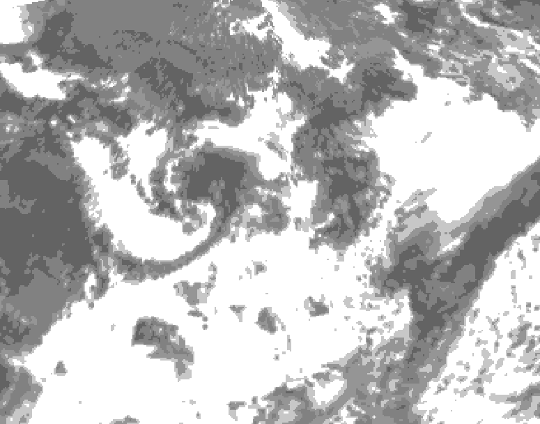 GDPS total cloud 174 hour forecast chart for Canada based on 2025/07/03 1200Z data