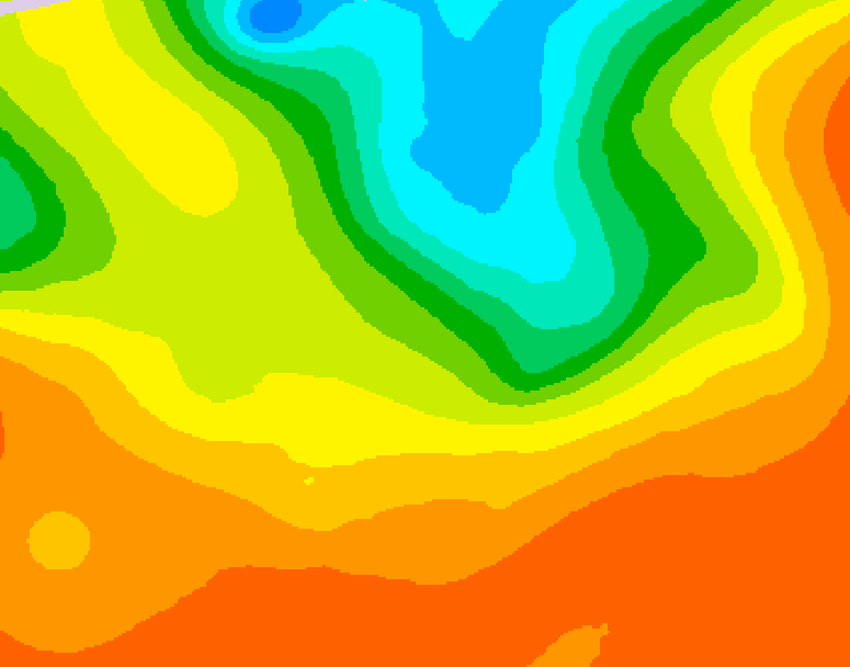 GDPS 500 millibar geopotential height 060 hour forecast chart for Canada based on 2025/07/04 0000Z data
