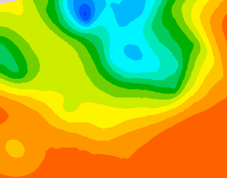 GDPS 500 millibar geopotential height 072 hour forecast chart for Canada based on 2025/07/04 0000Z data